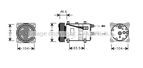 AVA QUALITY COOLING Компрессор, кондиционер CNK209